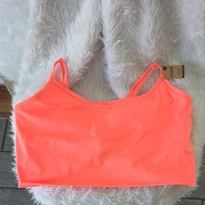 NWT‎ Pink Activewear Coral Neon Sports Bra  act48